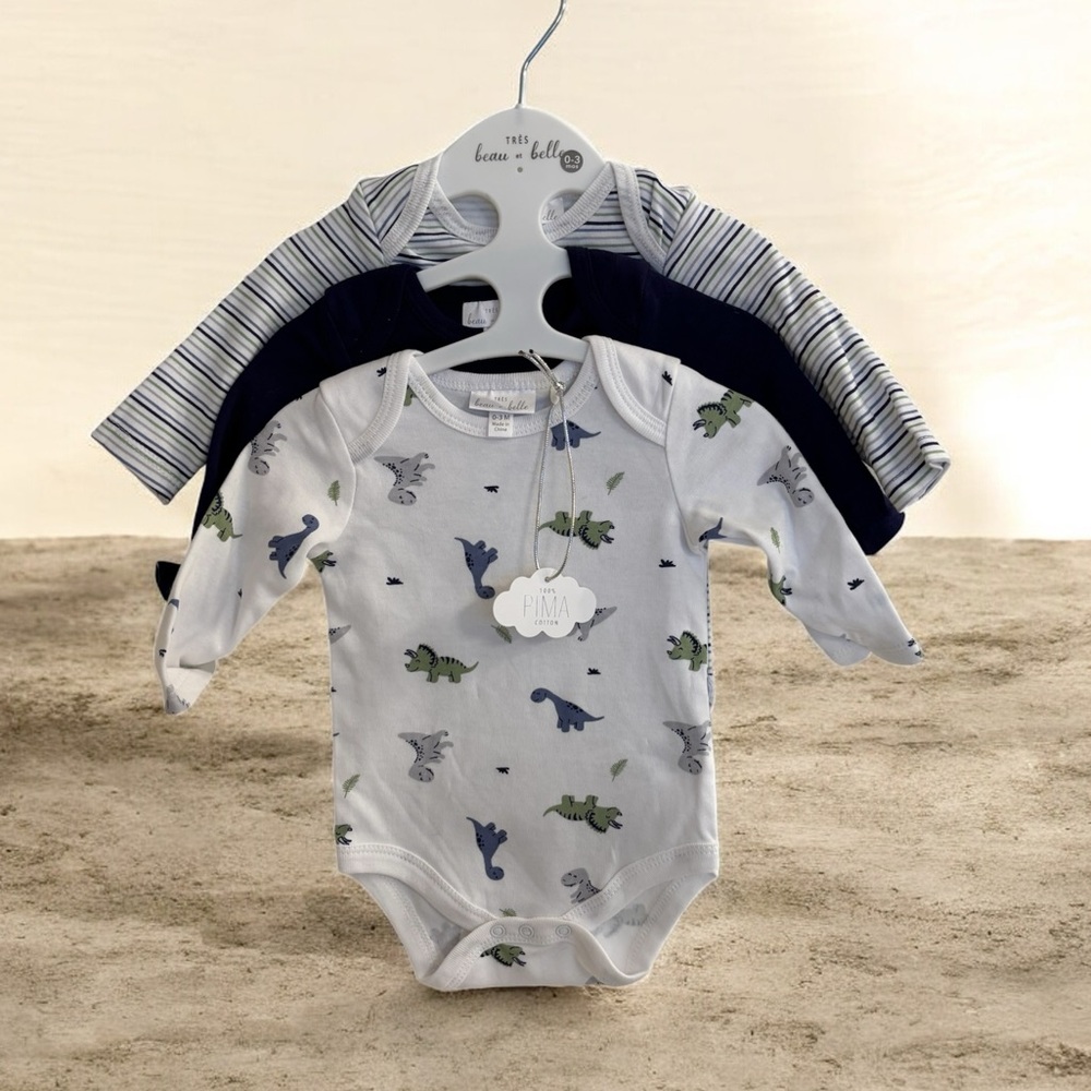 Tres Beau et Belle Onsie Set Size 0-3 months New